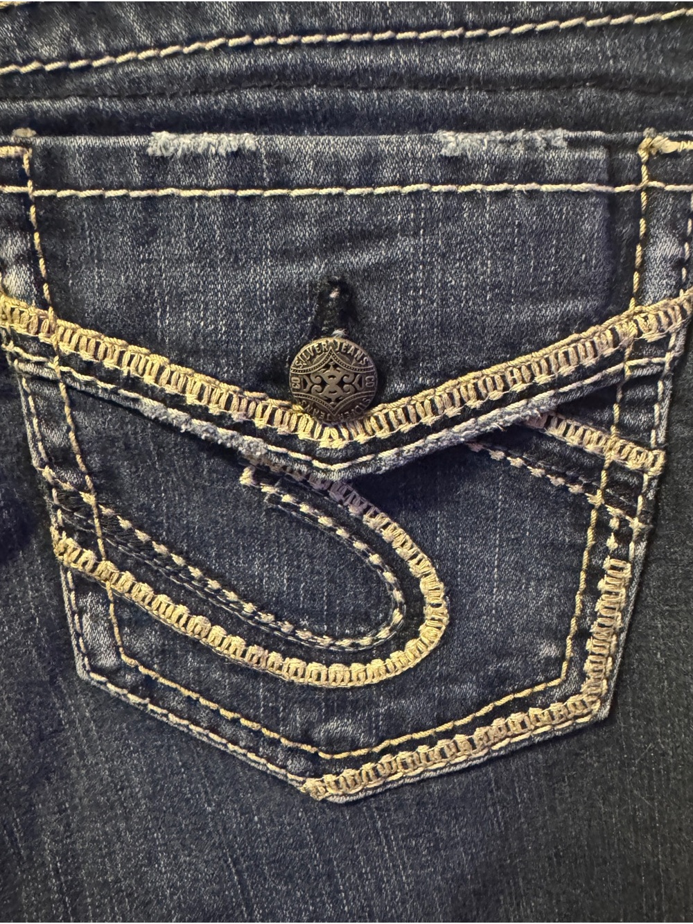 Silver Jeans Suki Mid Slim Boot Jeans W29 L33 Dark Wash Stretch Mid Rise - Picture 4 of 10